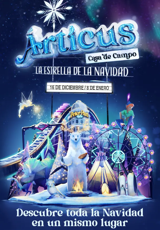 Cartel de Árticus. La estrella de la Navidad