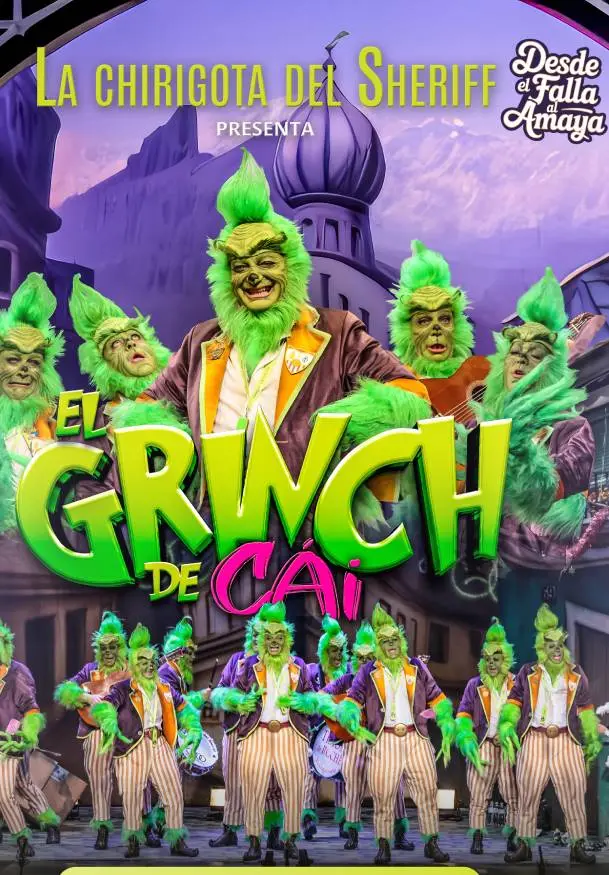 Cartel de El Grinch de Cái. Chirigota del Sheriff