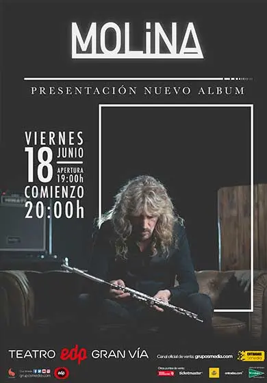 Cartel de Molina en concierto