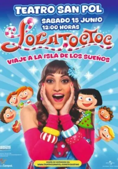 Cartel de Lola Toc Toc: Viaje a la Isla de los Sueños