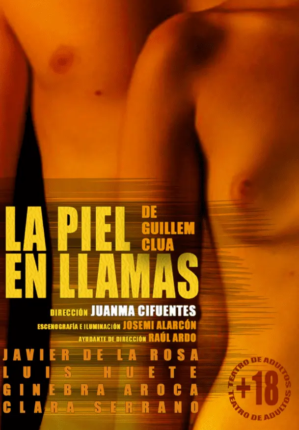 Cartel de La piel en llamas