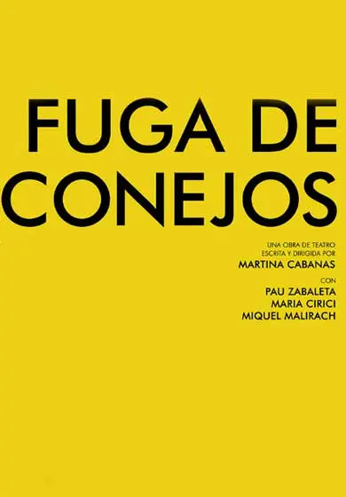 Cartel de Fuga de conejos