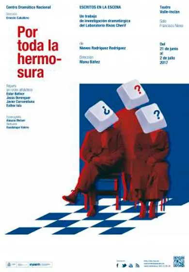 Cartel de Por toda la hermosura (Escritos en la escena)
