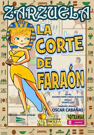 Cartel de La corte de Faraón- Compañía Ditirámbak