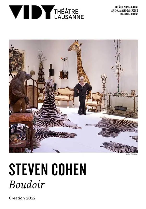 Cartel de Steven Cohen/Théâtre Vidy-Lausanne: Boudoir