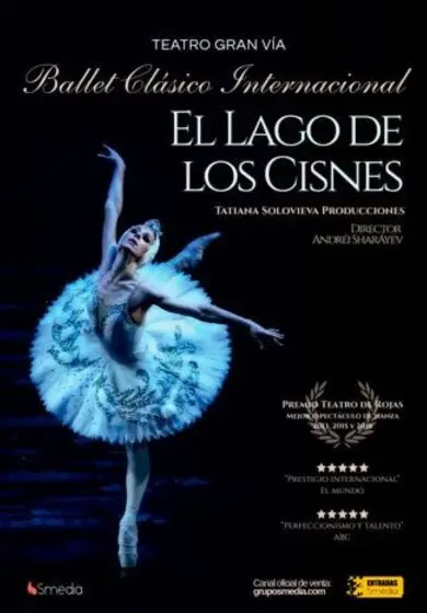 Cartel de El lago de los cisnes - Ballet Clásico Internacional