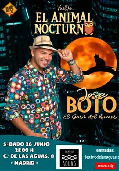 Cartel de José Boto: El animal nocturno