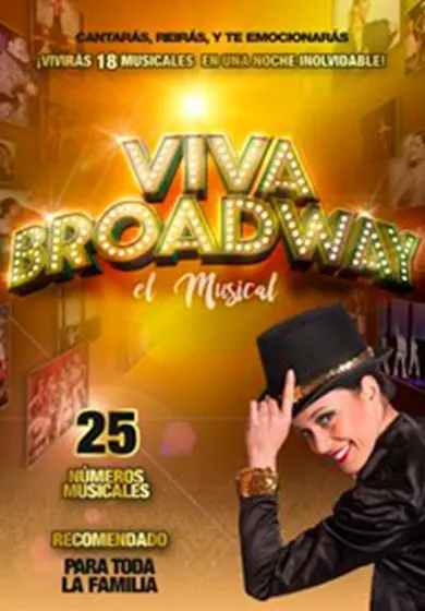 Cartel de Viva Broadway: El Musical