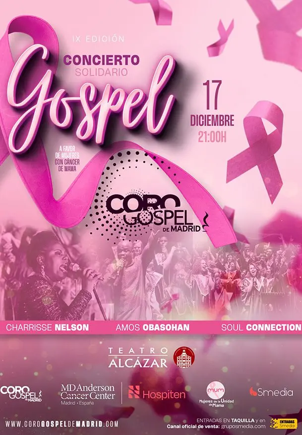 Cartel de Concierto Góspel Solidario IX Edición