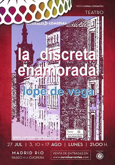Cartel de La discreta enamorada