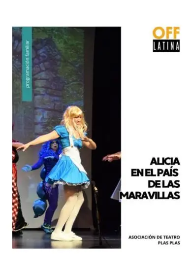Cartel de Alicia en el país de las Maravillas - Asociación de teatro Plas Plas