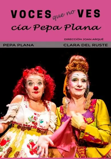Cartel de Voces que no ves - Compañía Pepa Plana