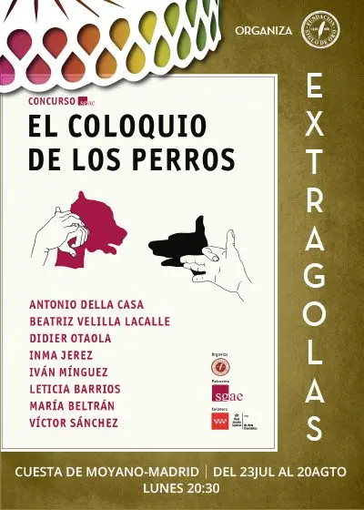 Cartel de Concurso de dramaturgias "El coloquio de los perros"