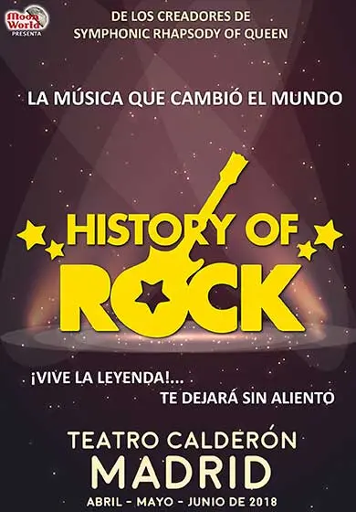 Cartel de History of Rock 2018