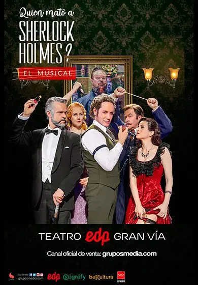 Cartel de ¿Quién mató a Sherlock Holmes?, el musical