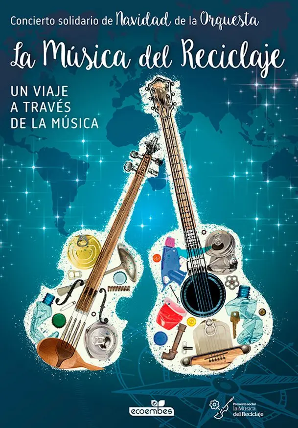 Cartel de La música del reciclaje: Un viaje a través de la música