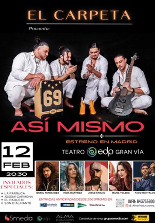 Cartel de Así mismo - El Carpeta y sus amigos