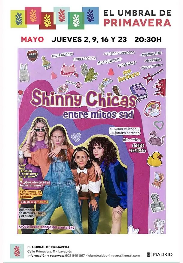 Cartel de Shinny Chicas Entre Mitos Sad