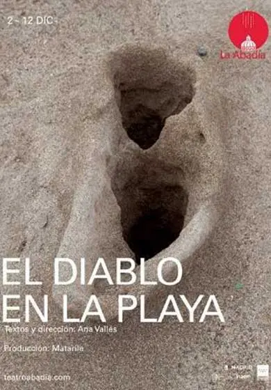 Cartel de El diablo en la playa