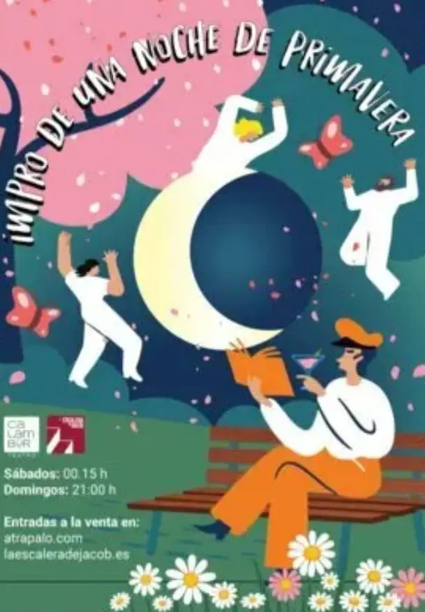 Cartel de Impro de una noche de...primavera