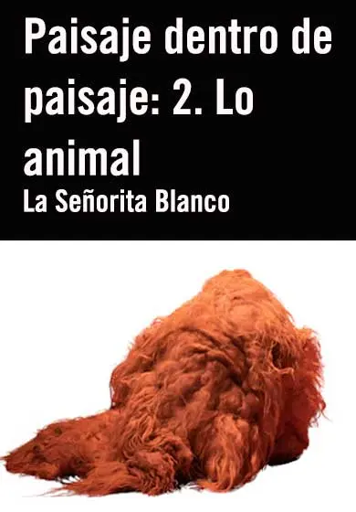 Cartel de La Señorita Blanco: Paisaje dentro de paisaje: 2. Lo animal