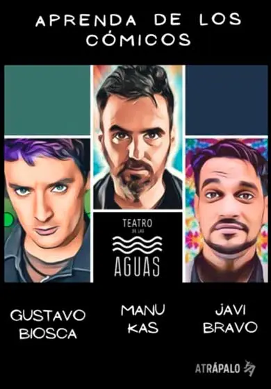 Cartel de Aprenda de los cómicos