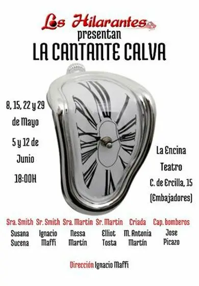 Cartel de Los hilarantes: La cantante calva