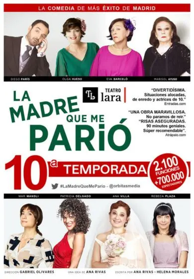 Cartel de La madre que me parió