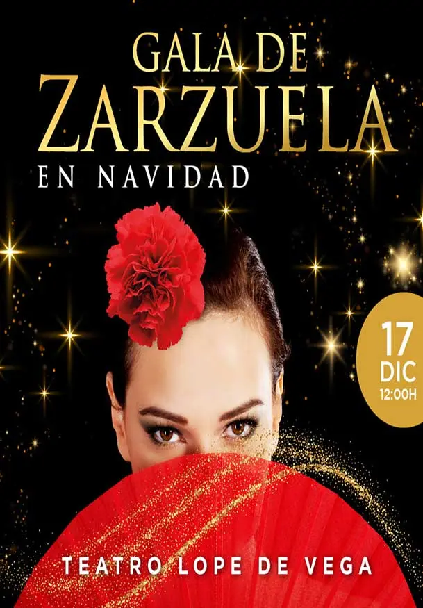 Cartel de Gala de Zarzuela en Navidad