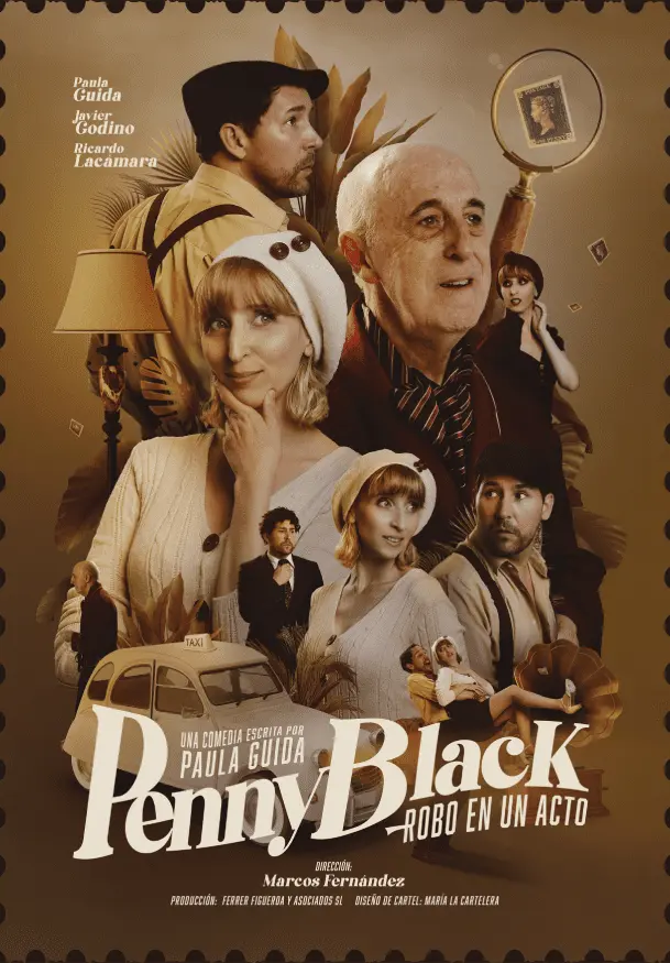 Cartel de Penny Black, robo en un acto