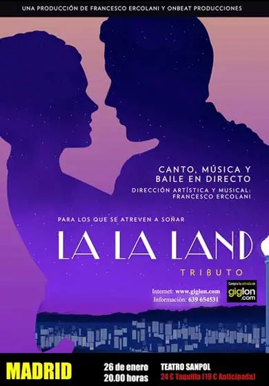 Cartel de La La Land Tributo