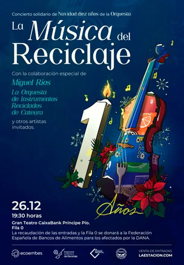 Cartel de La música del reciclaje: X Aniversario