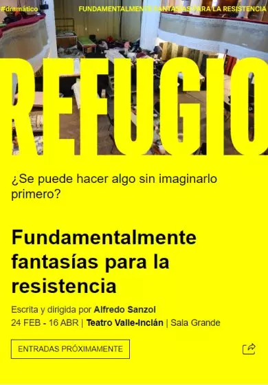Cartel de Fundamentalmente fantasías para la resistencia