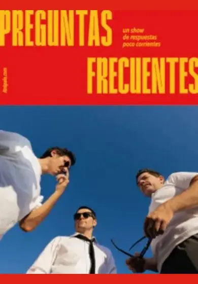 Cartel de Preguntas Frecuentes - un show de respuestas poco corrientes