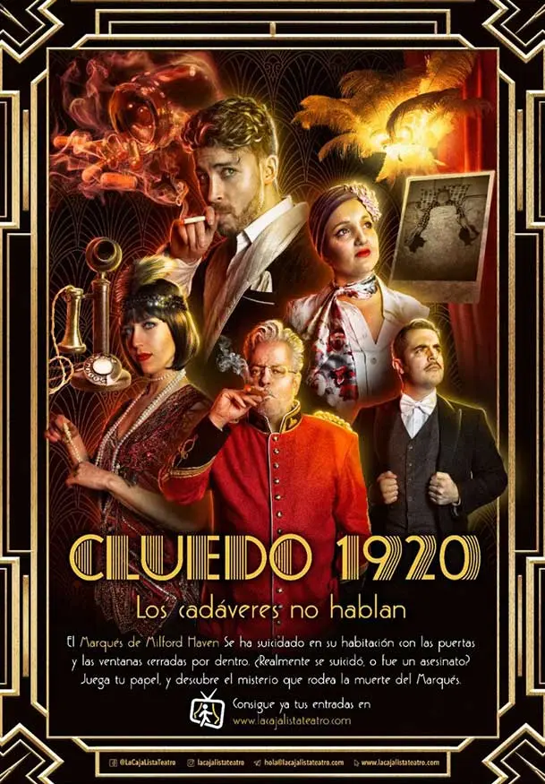 Cartel de Cluedo 1920: Los cadáveres no hablan