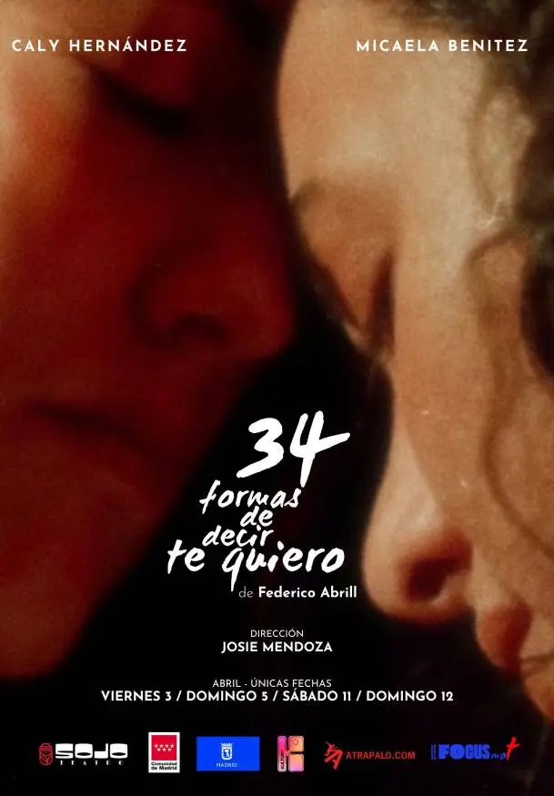Cartel de 34 formas de decir te quiero