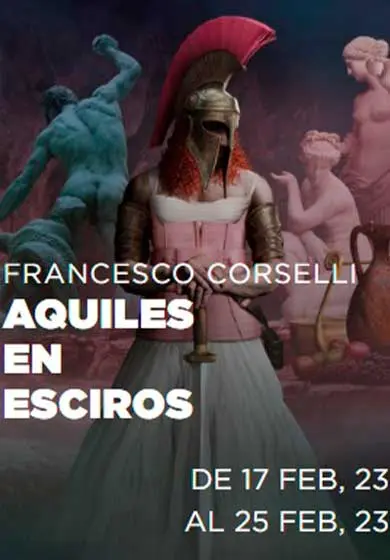 Cartel de Francesco Corselli: Aquiles en Esciros