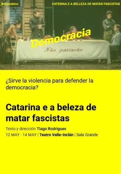 Cartel de Catarina e a beleza de matar fascistas
