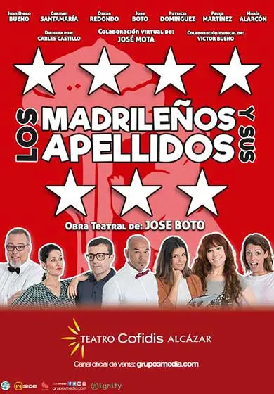 Cartel de Los madrileños y sus apellidos