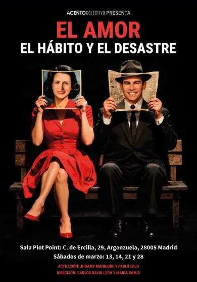 Cartel de El amor, el hábito y el desastre
