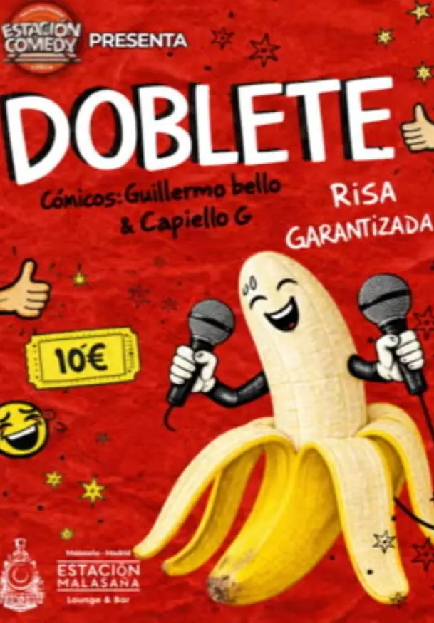 Cartel de Doblete ¡Risas Garantizadas!
