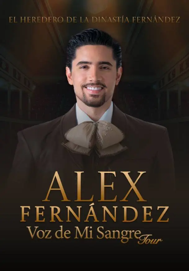 Cartel de Álex Fernández. Voz de mi sangre tour