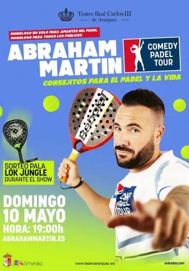 Cartel de Comedy Padel Tour – Abraham Martín