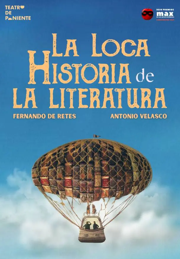 Cartel de La loca historia de la Literatura