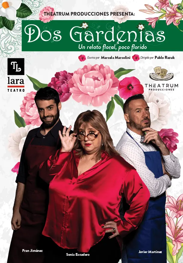 Cartel de Dos gardenias