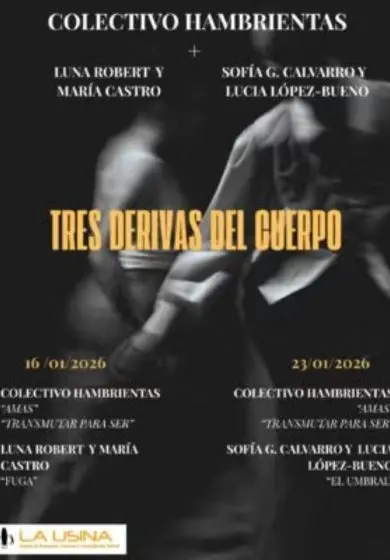 Cartel de Tres derivas del cuerpo