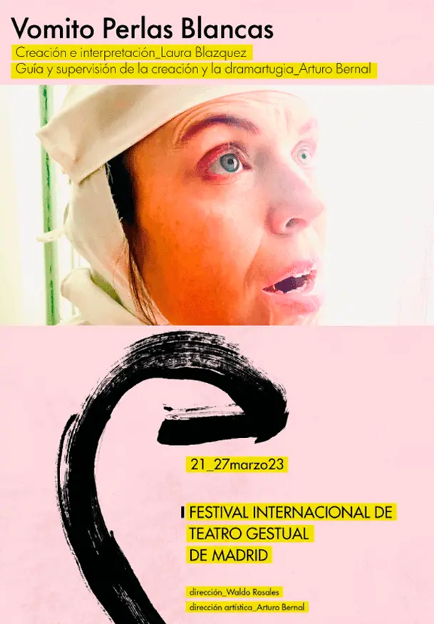 Cartel de Vomito perlas blancas