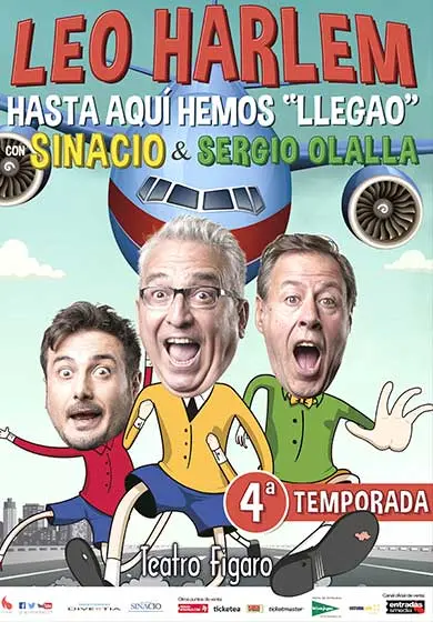 Cartel de Leo Harlem: Hasta aquí hemos llegao