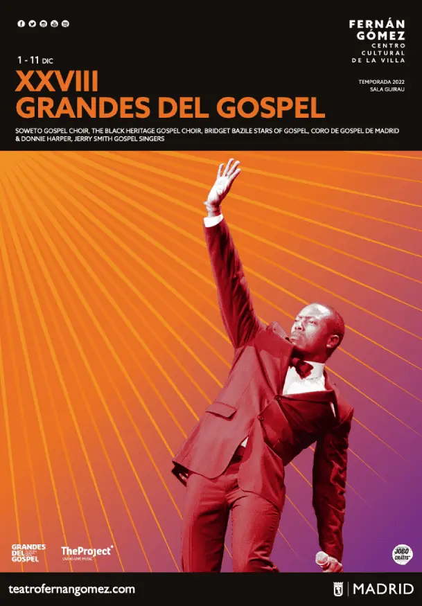 Cartel de Grandes del Góspel