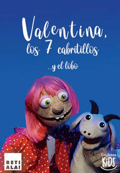 Cartel de Valentina, los 7 cabritillos y el lobo
